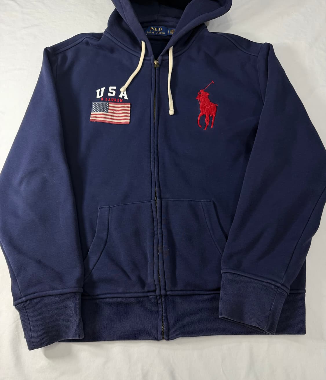 폴로 랄프로렌 빅포니 성조기 후드집업  상품이미지7