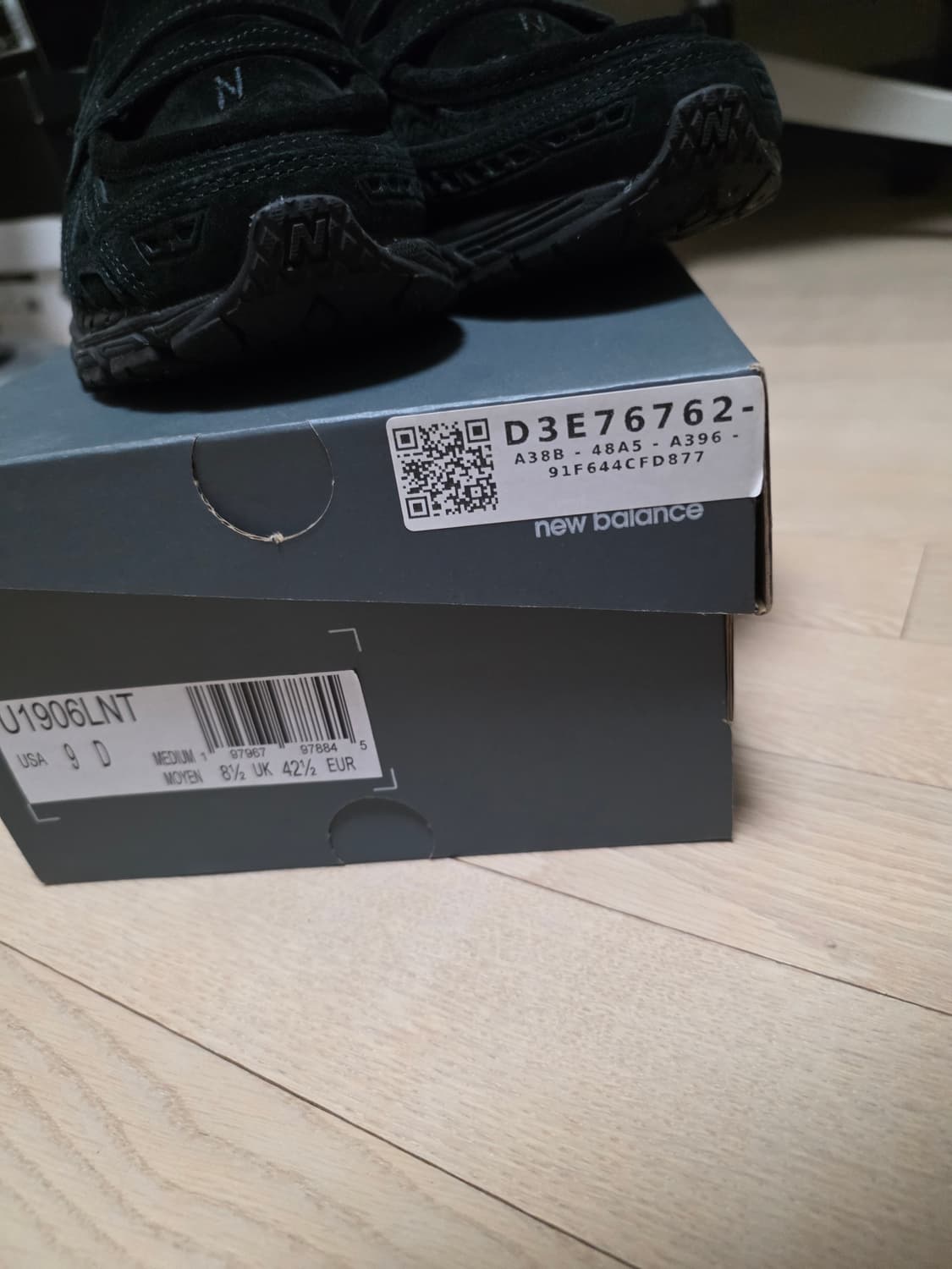 뉴발란스 1906L 블랙 블랙 시멘트 스웨이드 270 구동화 상품이미지3