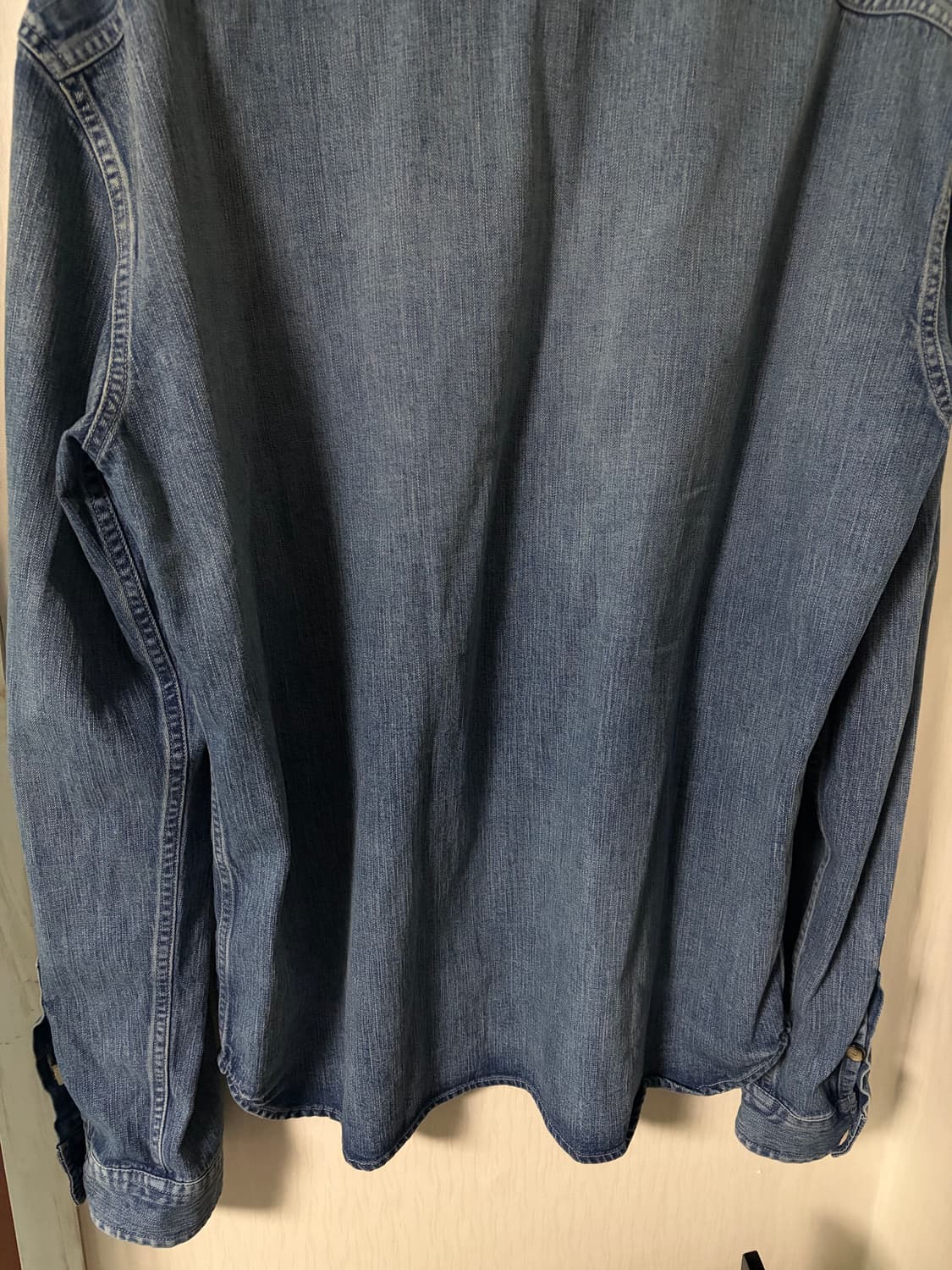생로랑 / 로고 데님 셔츠 / XL 상품이미지9