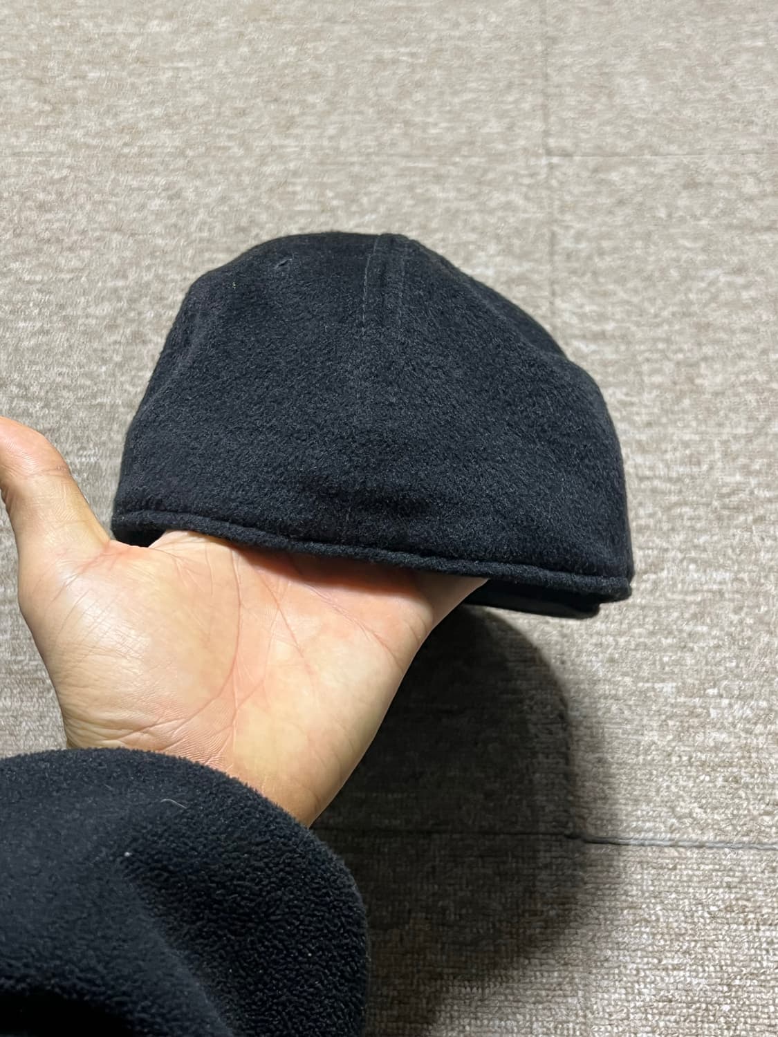 뉴에라 59FIFTY 플리스 볼캡 블랙 상품이미지3