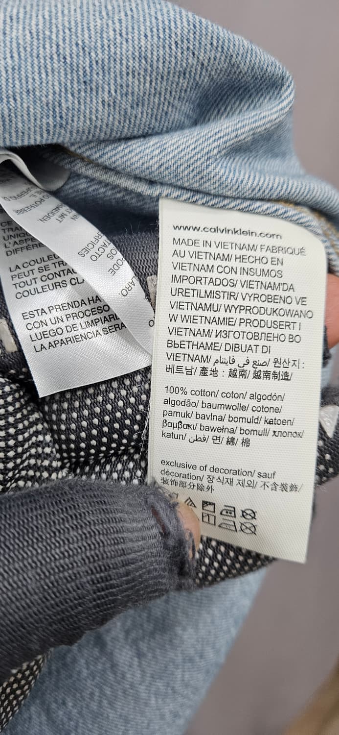 캘빈클라인 워싱 데님 셔츠 남방 M 상품이미지5