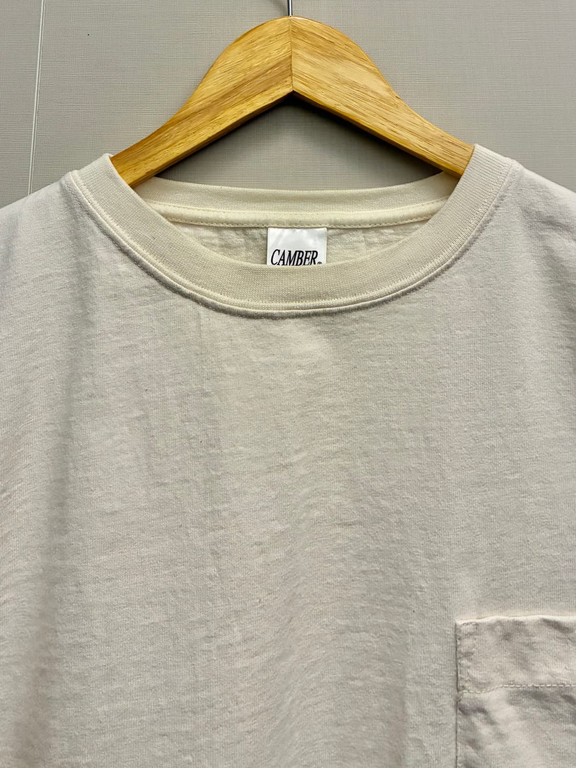 (XL)Camber USA 캠버 헤비웨이트 코튼 포켓 반팔티셔츠 크림 상품이미지3