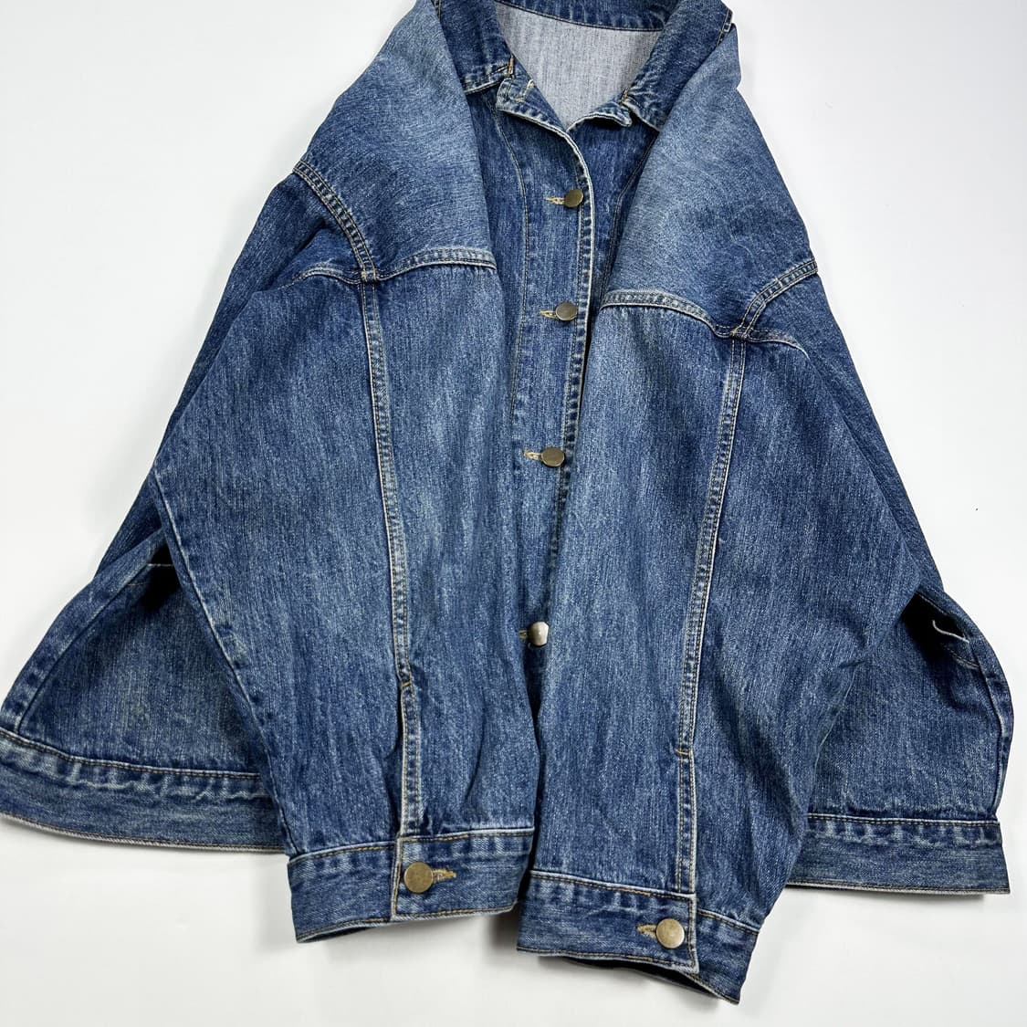 VTG 빈티지 루즈핏 데님 트러커자켓 XL 상품이미지3