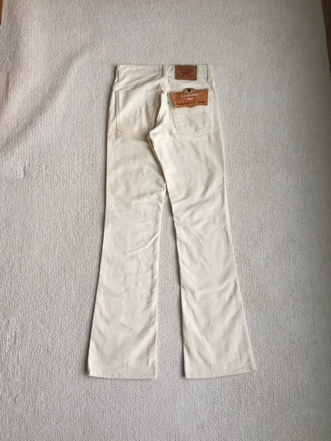 데드스탁 70-80‘s levis 517 화이트 코듀로이 팬츠 상품이미지6