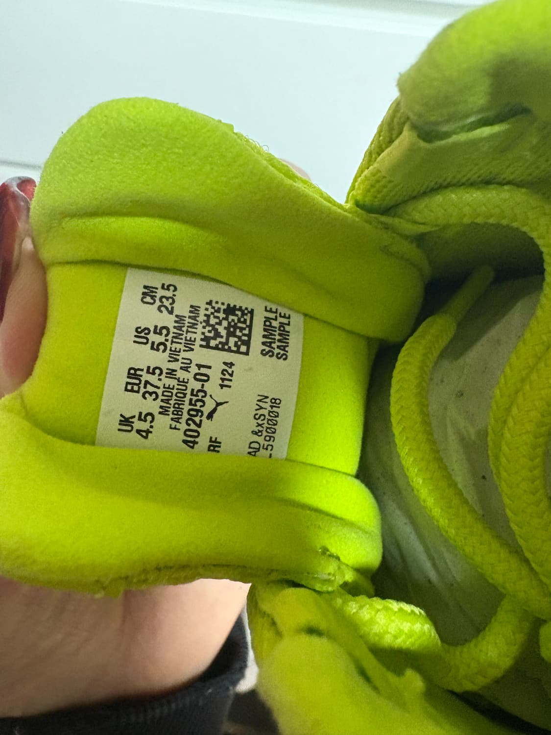 푸마 puma 탈론 라임그린 새제품 상품이미지2