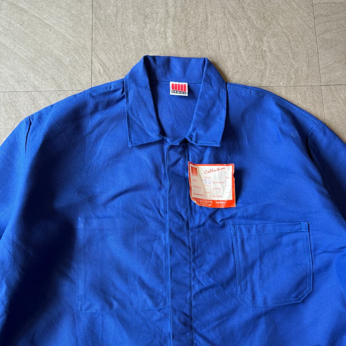 90s 90년대 데드스탁 빈티지 프랑스 생산 프렌치 워크 자켓 상품이미지2