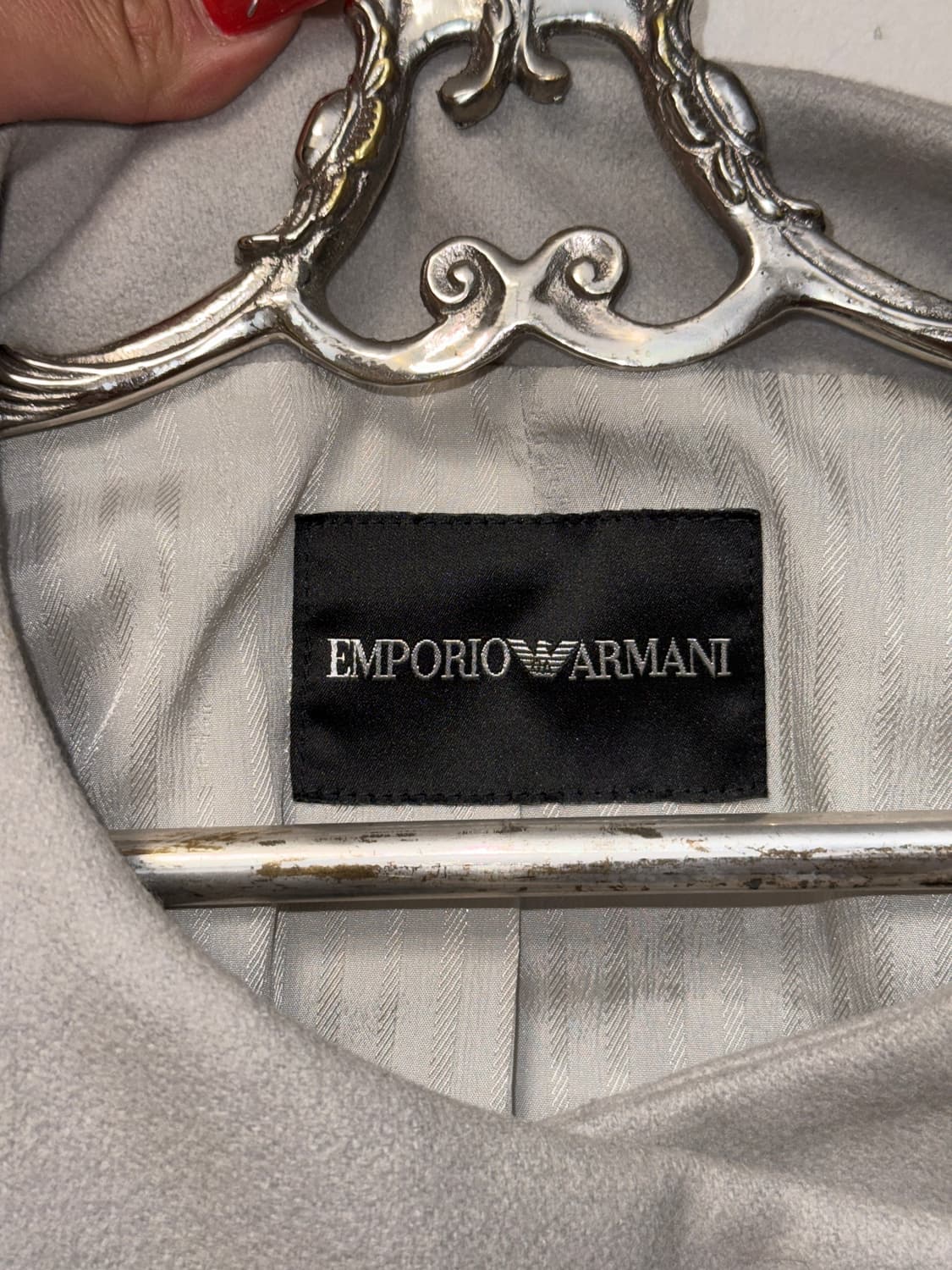 Emporio Armani gray virgin wool crop jk 상품이미지4