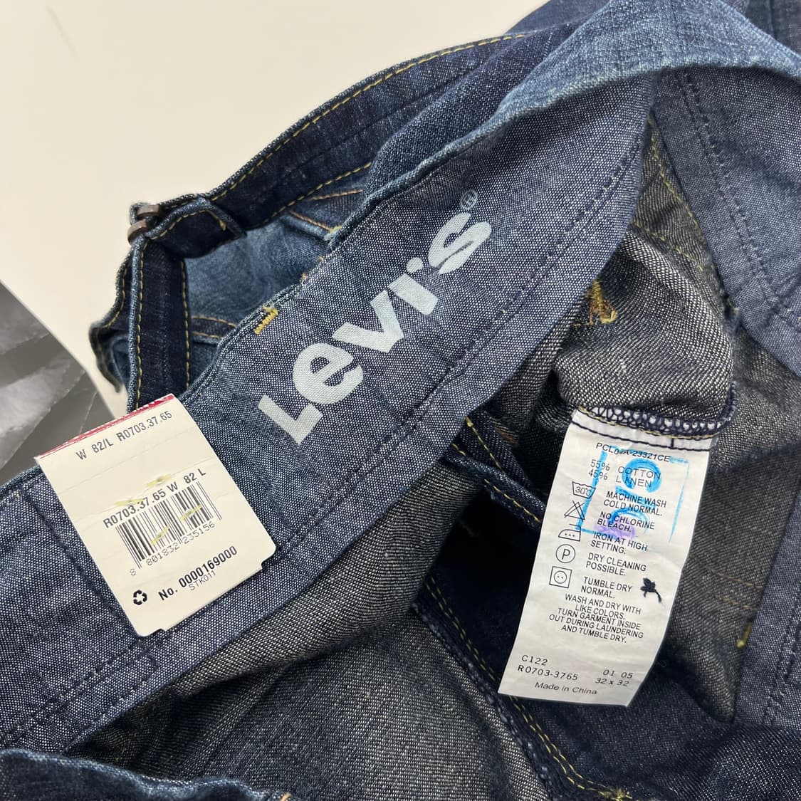Levis 리바이스 데드스탁 린넨 코튼 데님 팬츠 상품이미지9