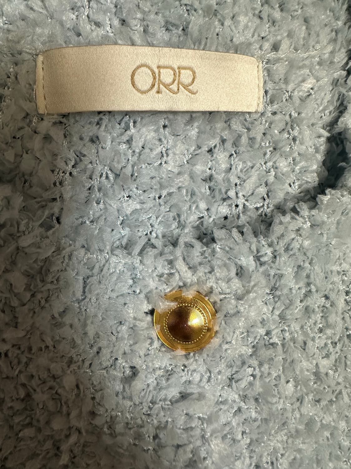 오르ORR 반팔 뽀글이 가디건 니트 상품이미지7