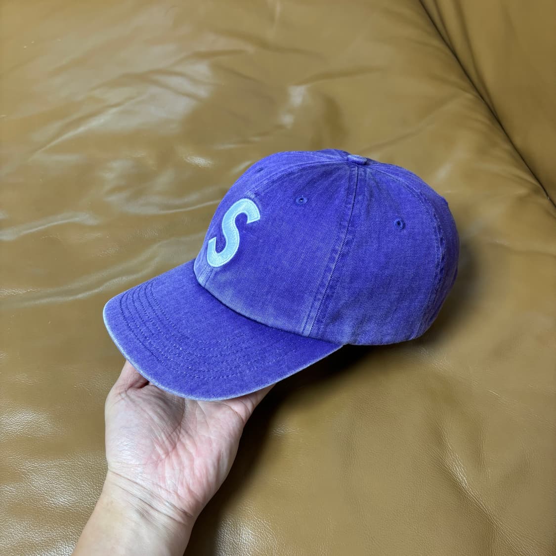Supreme 슈프림 20ss 피그먼트 퍼플 S로고 6패널 볼캡 모자 상품이미지4