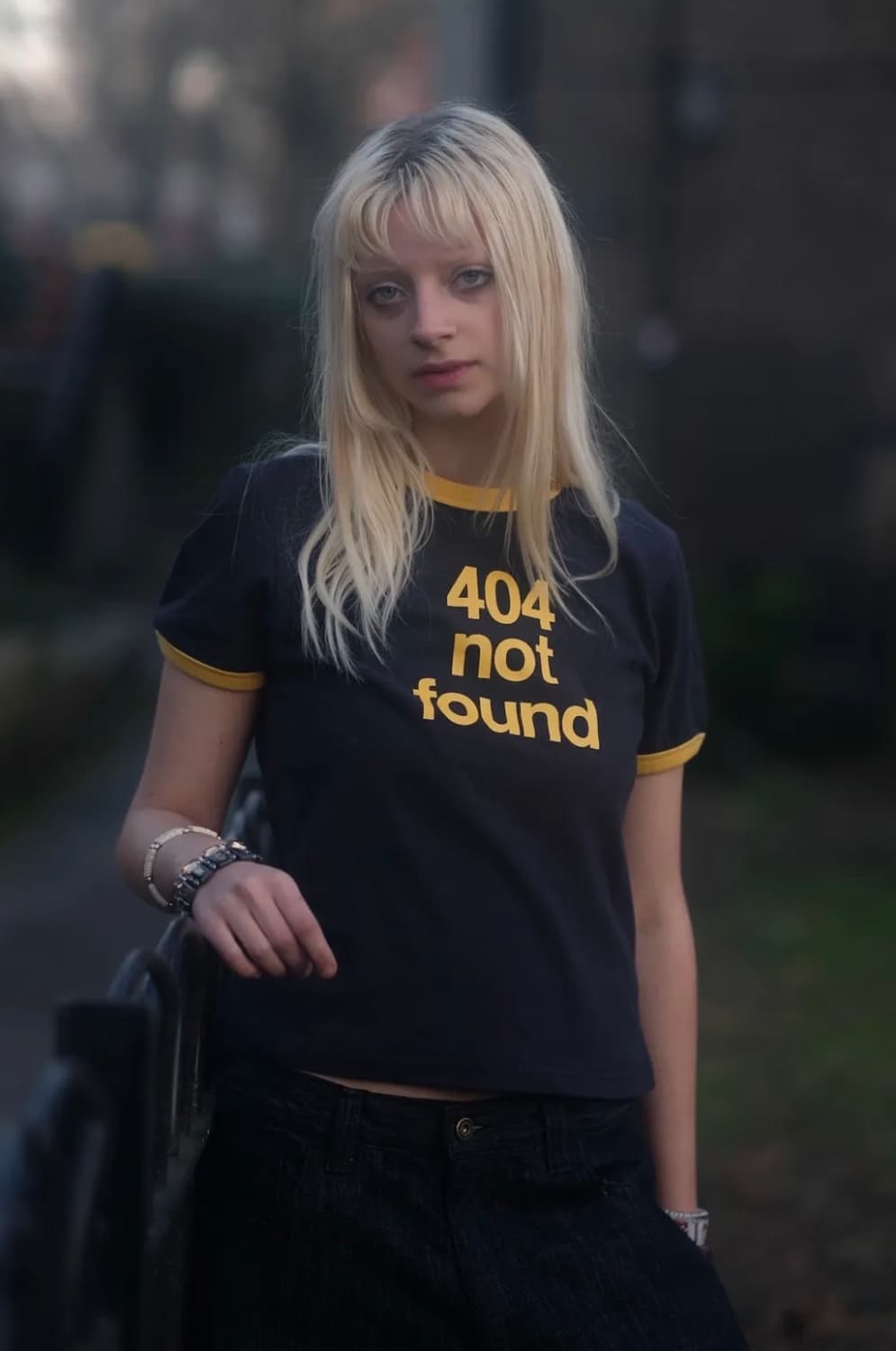 ERTR 404 Not Found Ringer T-Shirt 상품이미지2