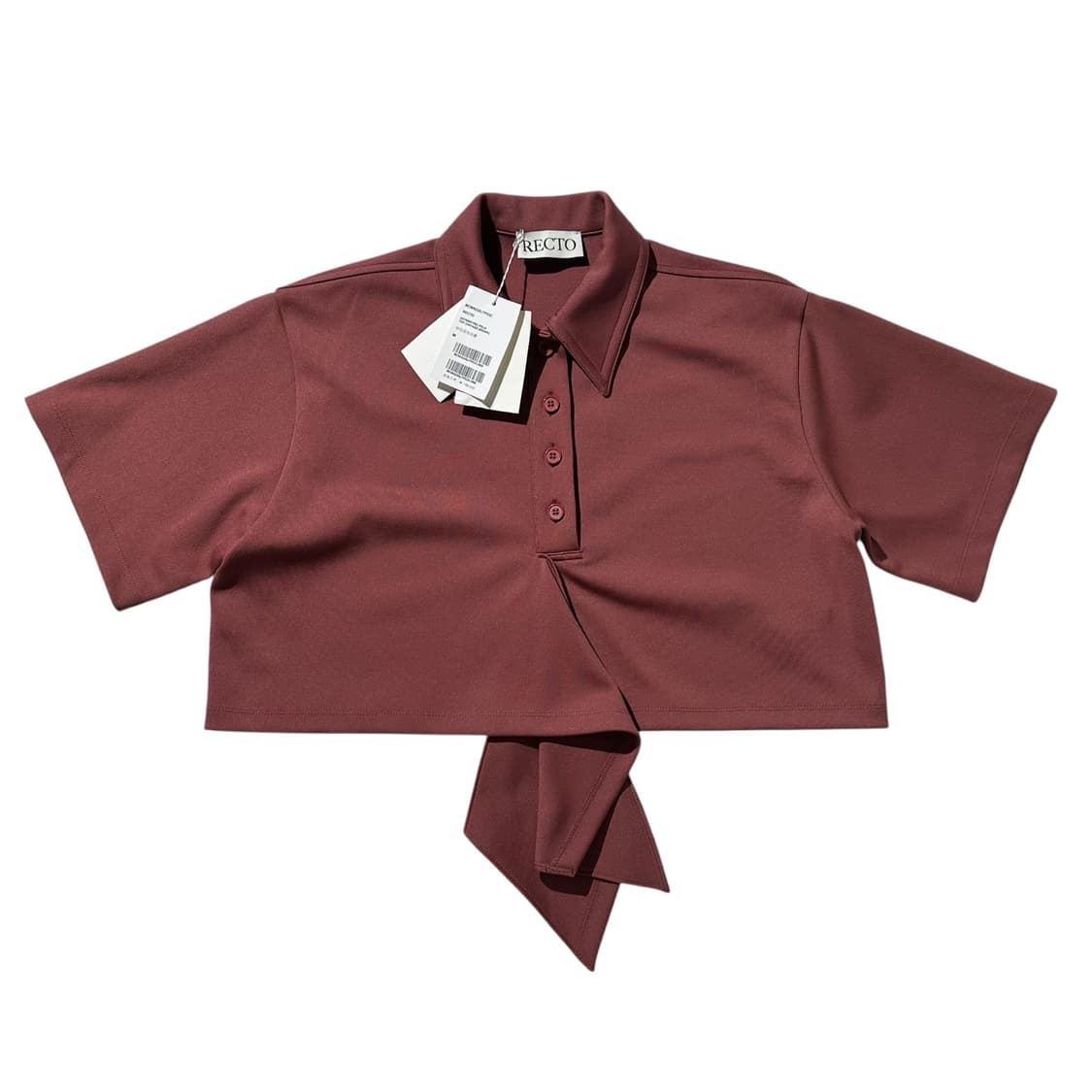 (새상품) 렉토 애시메트릭 폴로 반팔 셔츠 상품이미지1