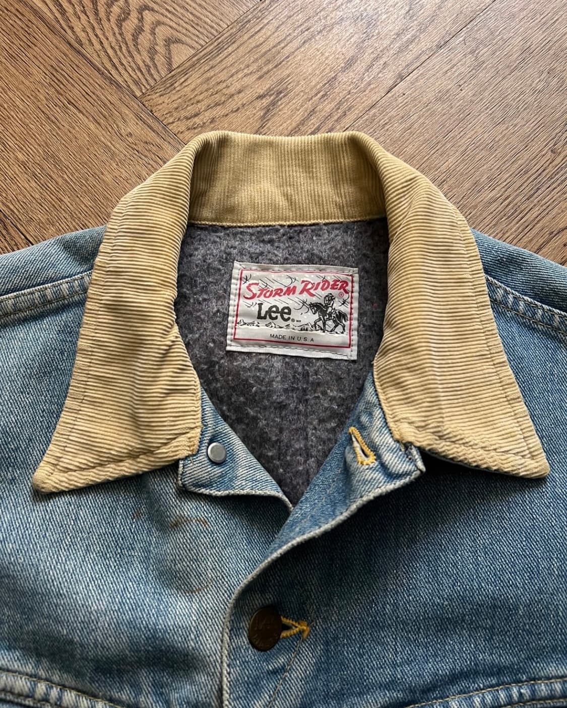 70's Lee 스톰라이더 블랭킷 데님 트러커 자켓 상품이미지2