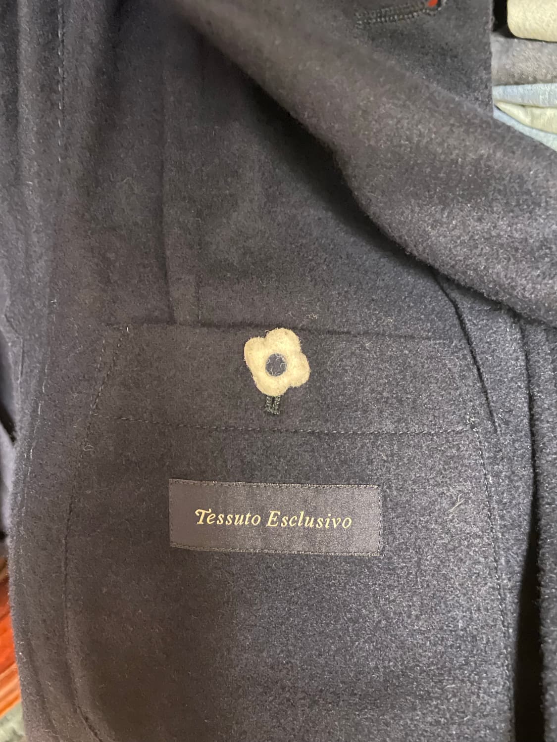 라르디니 캐시미어100% 다크네이비 자켓 상품이미지4