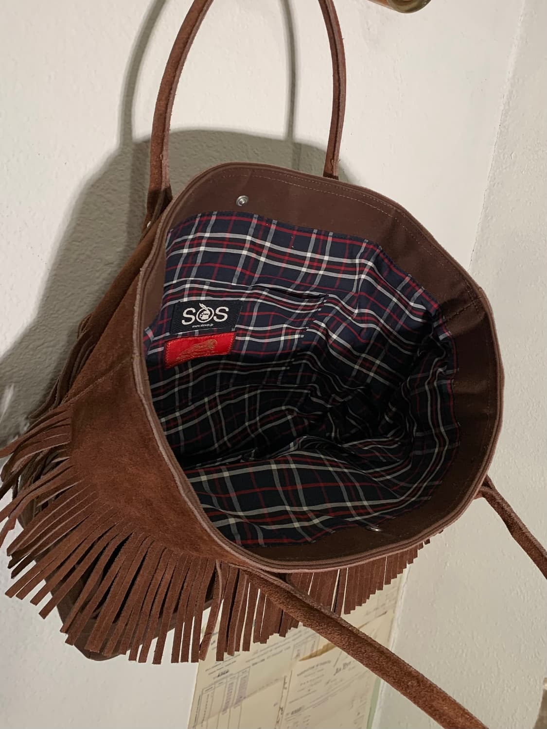 인디언모터사이클 프린지 비즈 스웨이드 숄더백 상품이미지4