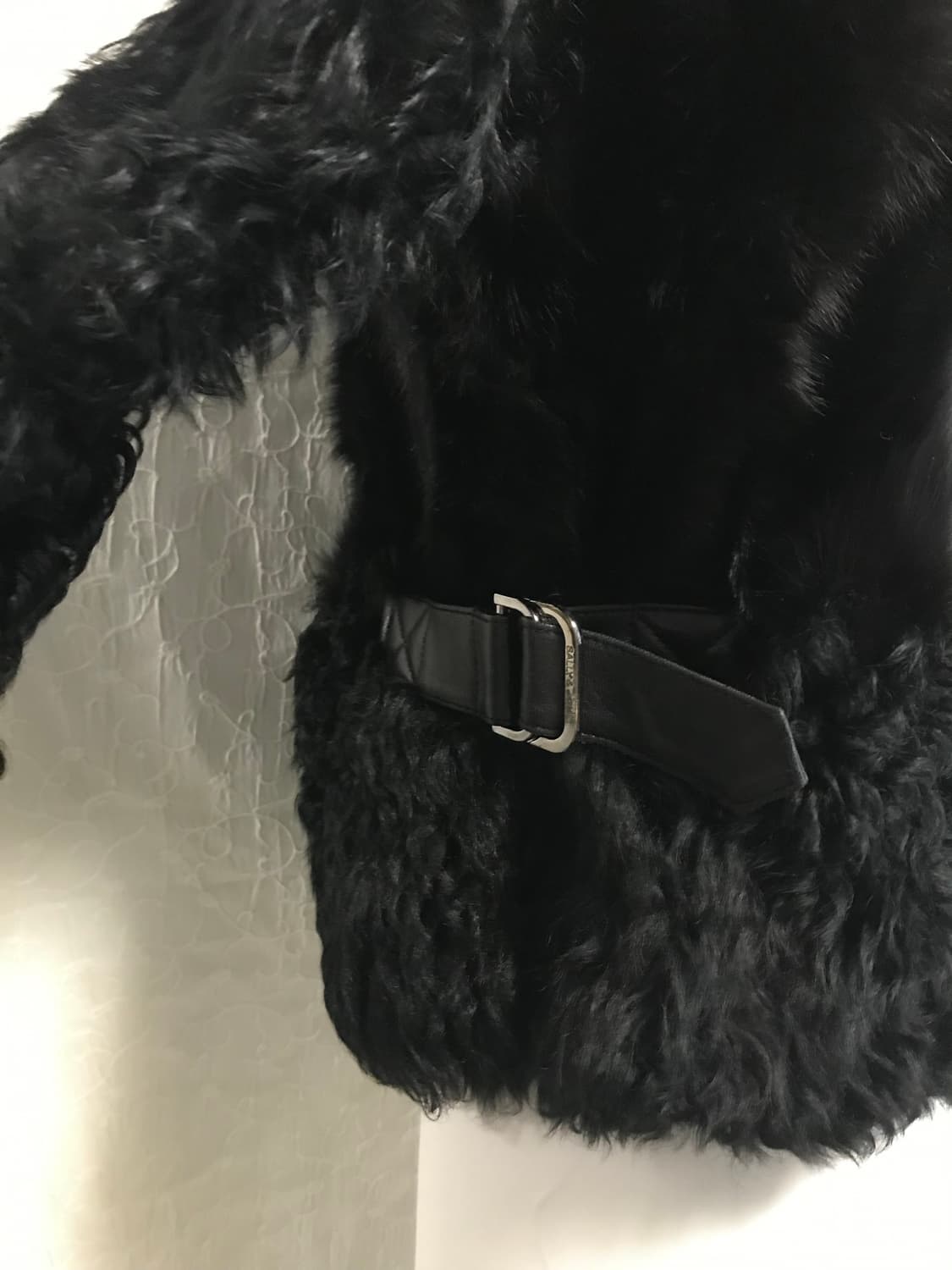 택포•빈티지 sally&john 폭스퍼 양가죽 버클 퍼자켓 상품이미지7