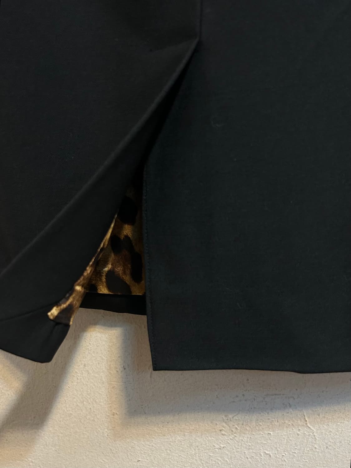 돌체앤가바나 레오파드 라이닝 울 스커트 상품이미지6