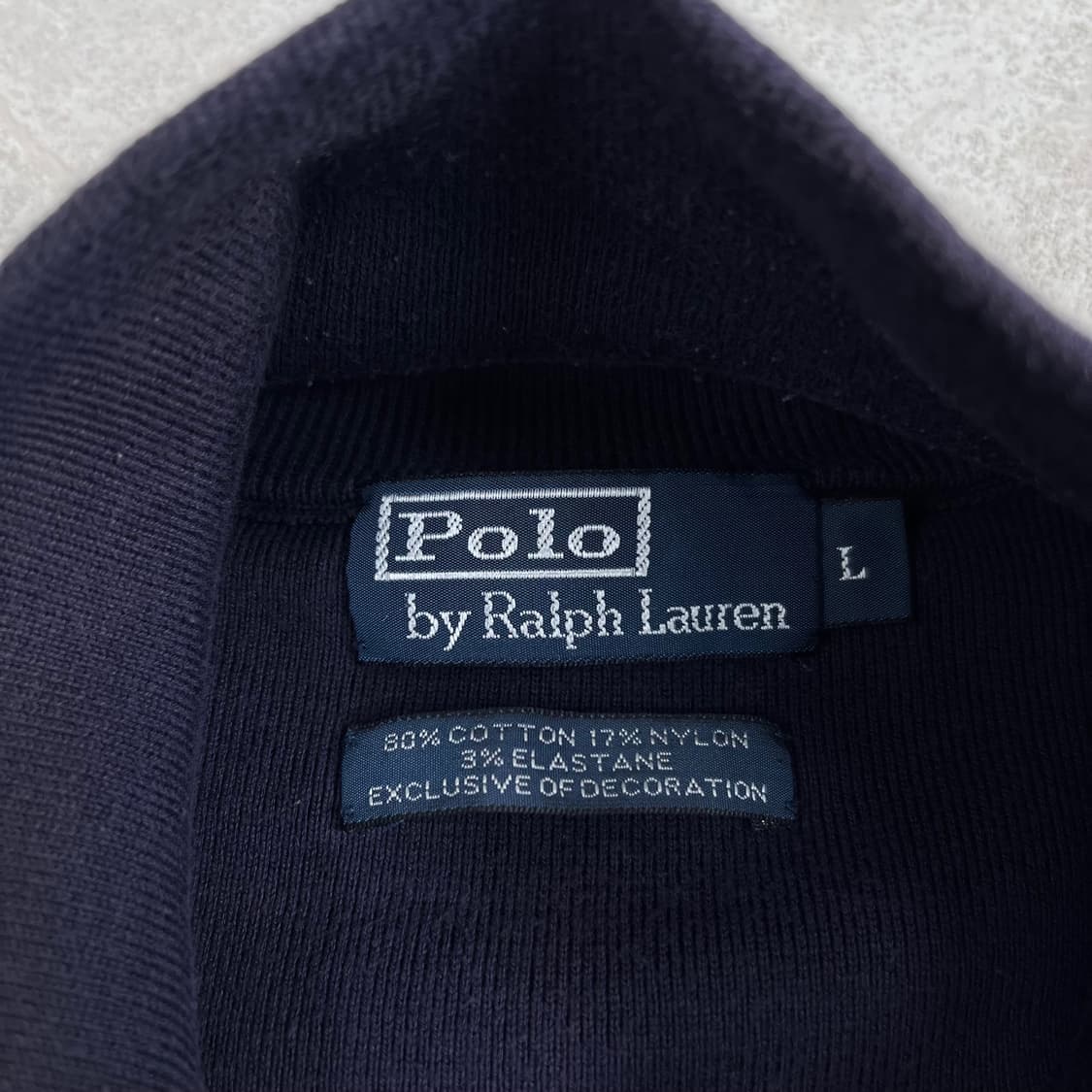 폴로 랄프로렌 네이비 집업 스웨터 상품이미지5