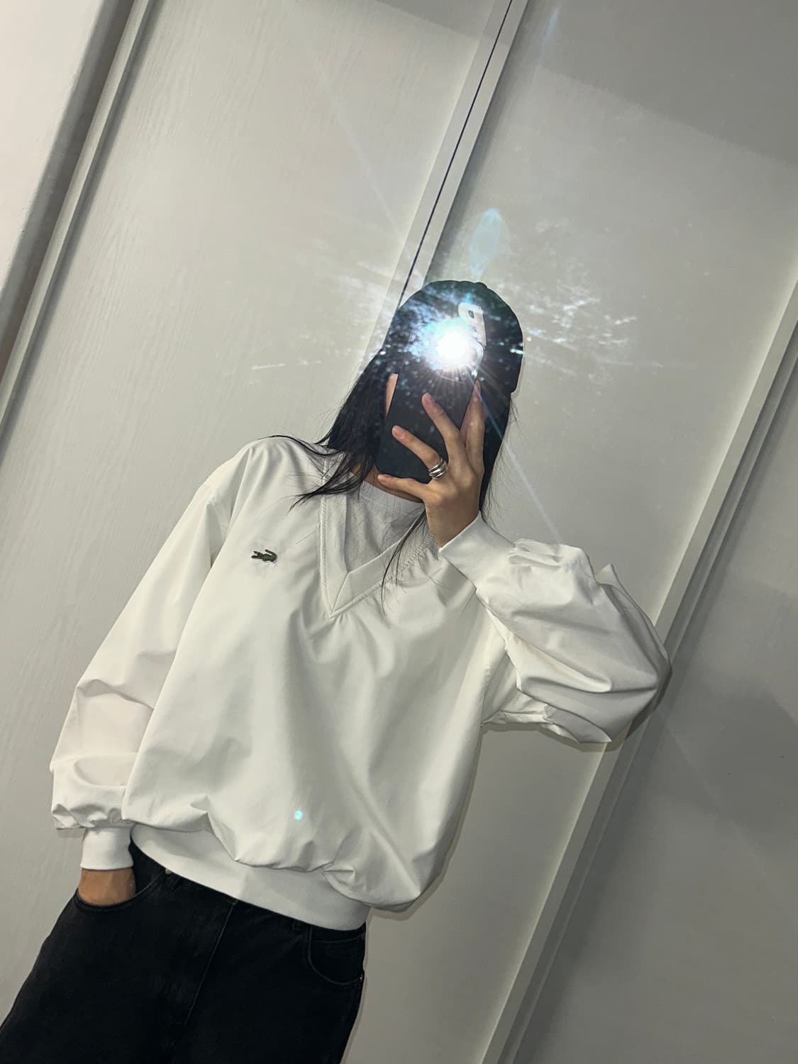 라코스테 올드스쿨 바람막이 웜업 L 상품이미지1