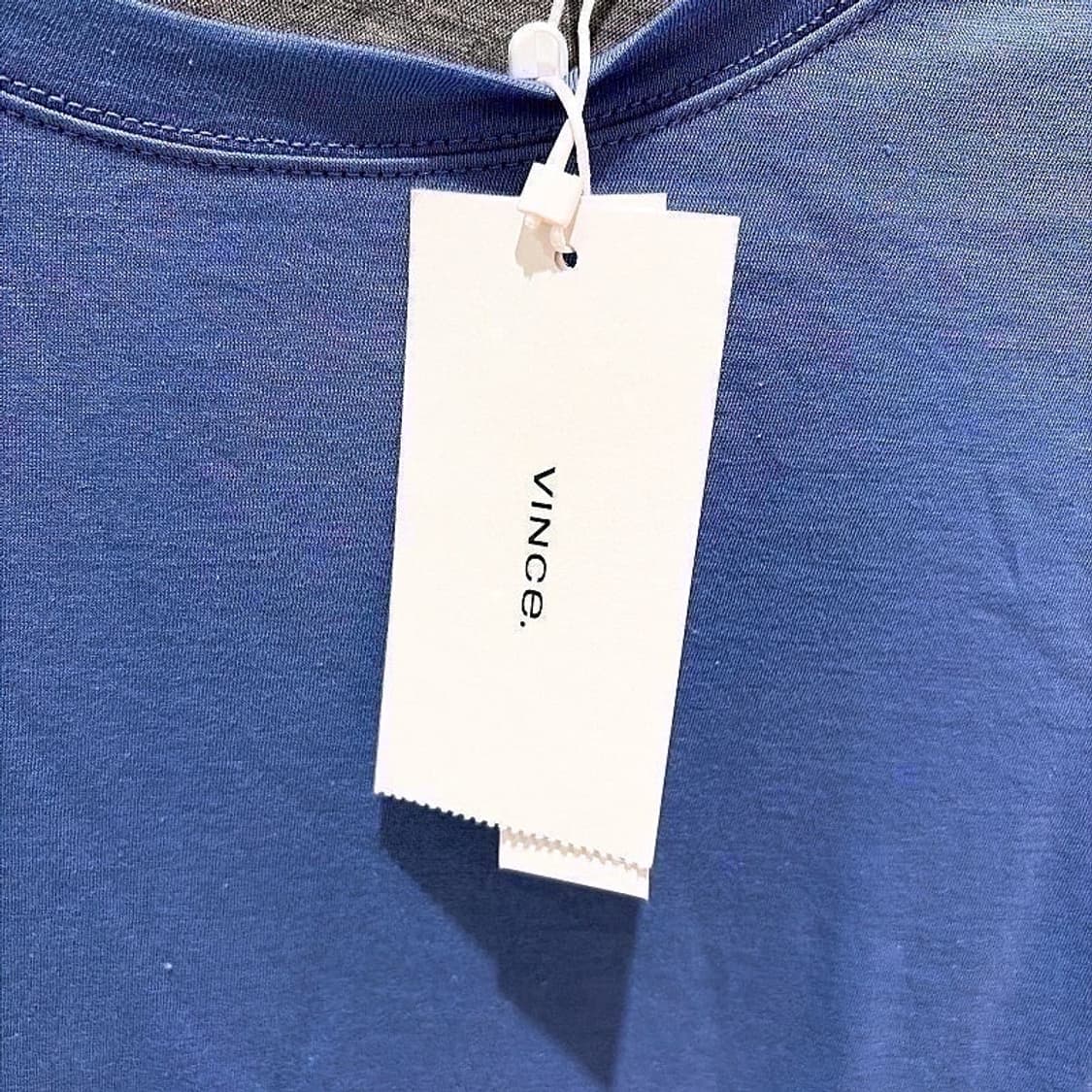 (정품/새상품) 빈스 남성 블루 레이어드 롱슬리브 상품이미지3