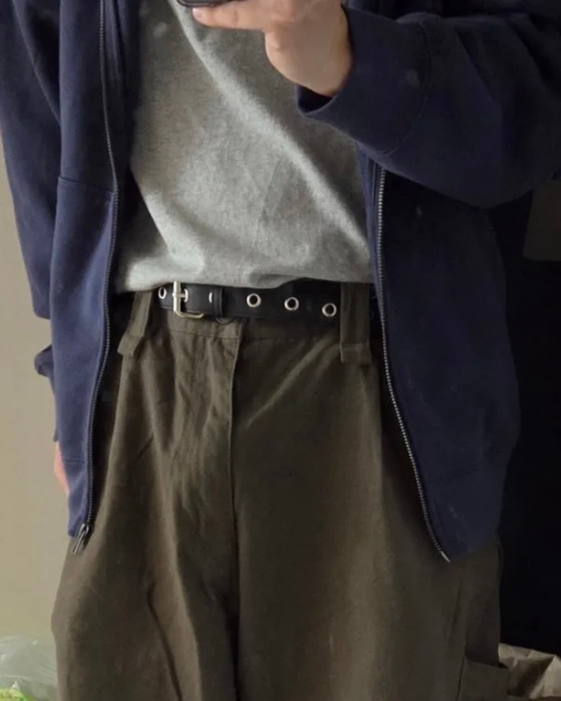 무료 배송) 시그니처 아일렛 벨트 + mmlg 레더 위빙 벨트 상품이미지3