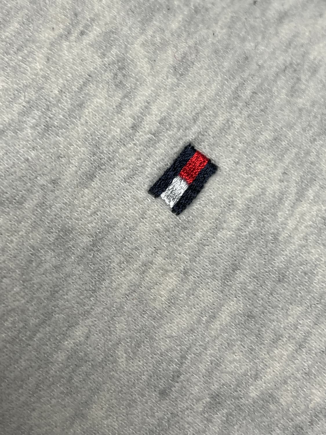 타미힐피거 기모 맨투맨 L 멜란지 아이보리 상품이미지4