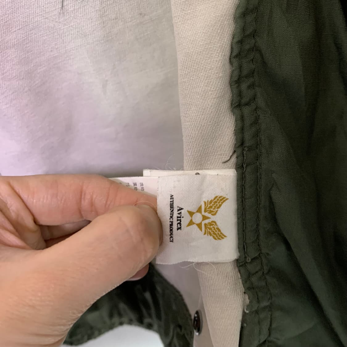 AVIREX 아비렉스 이큅먼트 야상 데님 자켓 카키 L 00s 2010 상품이미지9