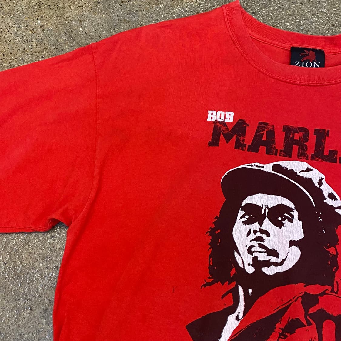 미국 빈티지 밥말리 로고 프린팅 반팔티셔츠 락티셔츠 상품이미지5