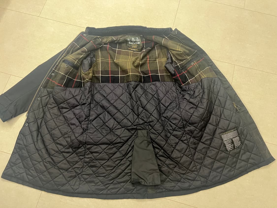 바버 클래식 타탄 코트 L사이즈 (한국 110) 상품이미지4