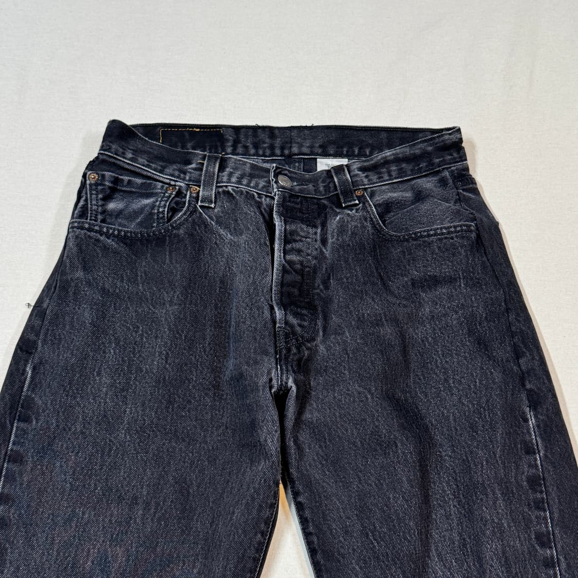 30inch) 리바이스 501 버튼플라이 데님 청바지 블랙진 상품이미지6