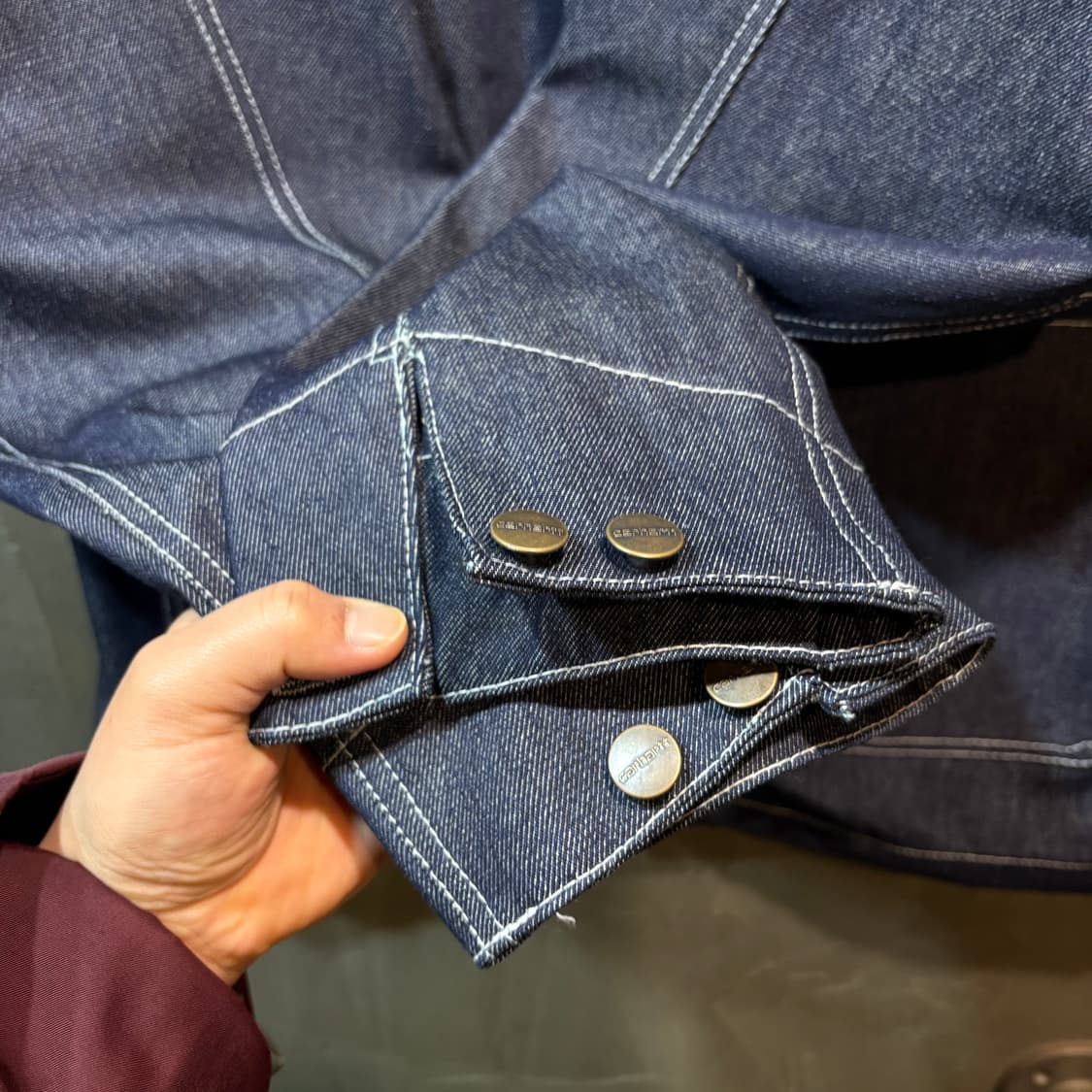 [L] CARHARTT 칼하트 빈티지 데님 커버올 자켓 상품이미지3