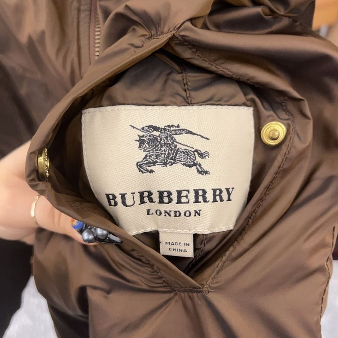 버버리 올드스쿨 리버시블 캐주얼 블루종 자켓 50 C08738 상품이미지5