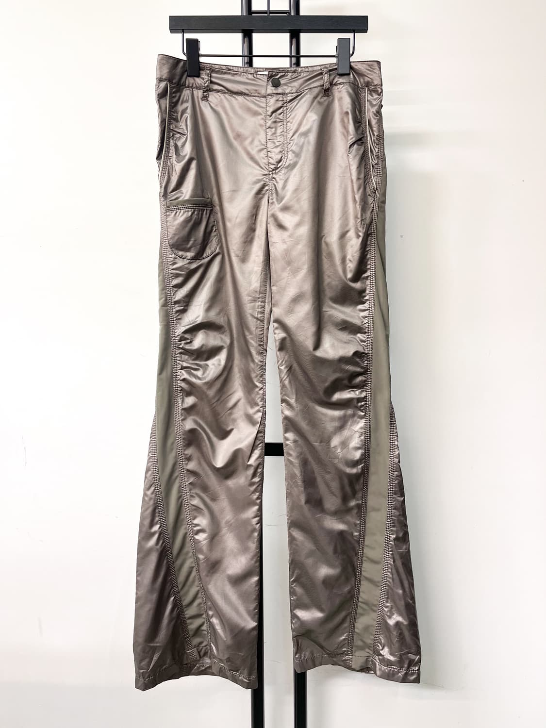 힐크릭 y2k 사이드 트랙 라인 부츠컷 팬츠 상품이미지1