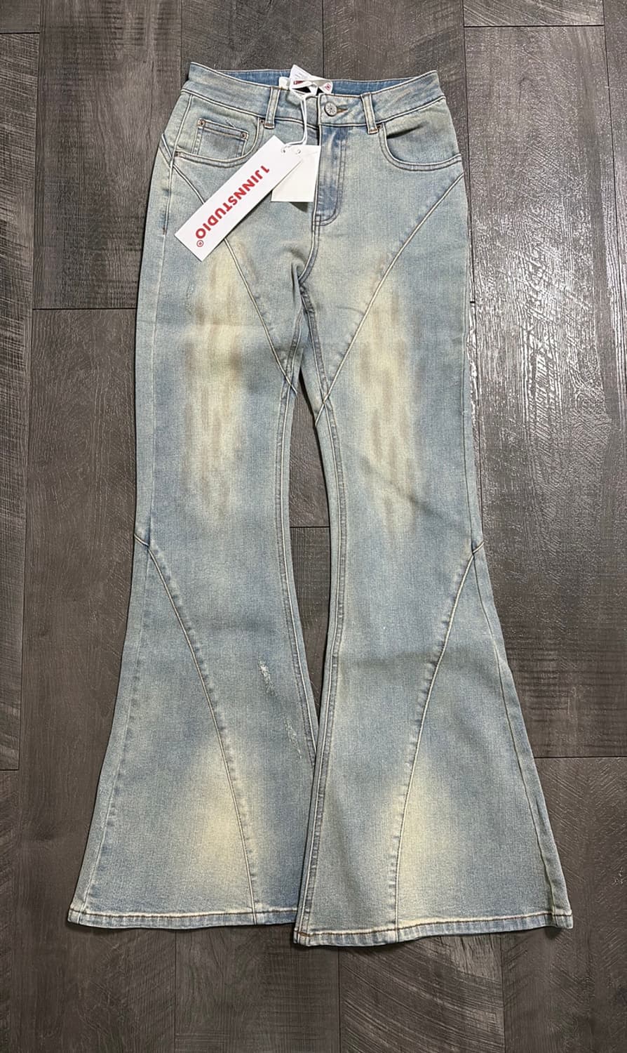 1JINN STUDIO 원진스튜디오 맥시부츠컷 데님팬츠 연청 유나 상품이미지2