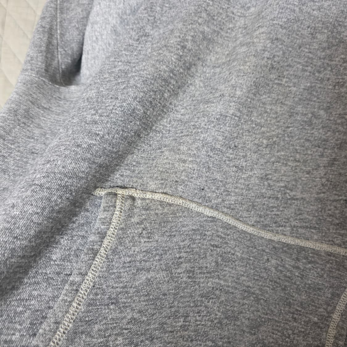 [XL] 60-70s 트루빈티지 노브랜드 후드티 멜란지 그레이 상품이미지3