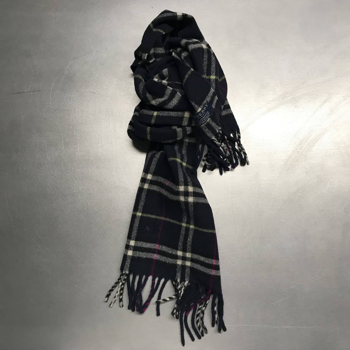 버버리 정품 램스울 머플러 네이비 상품이미지1