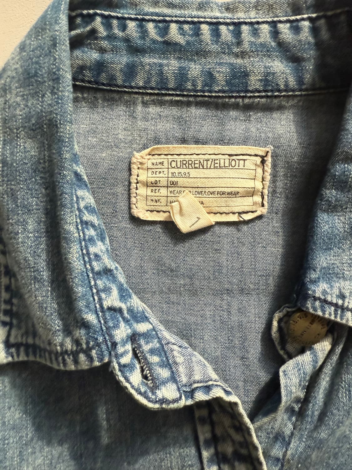Current/Elliott 데님 셔츠 커렌트엘리엇 상품이미지2