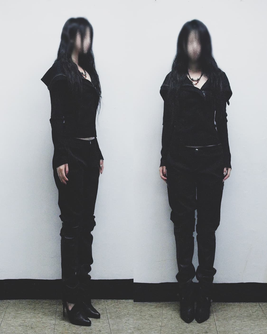 a|x 알마니 익스체인지 하이넥 드레이프 집업 져지 자켓 상품이미지3