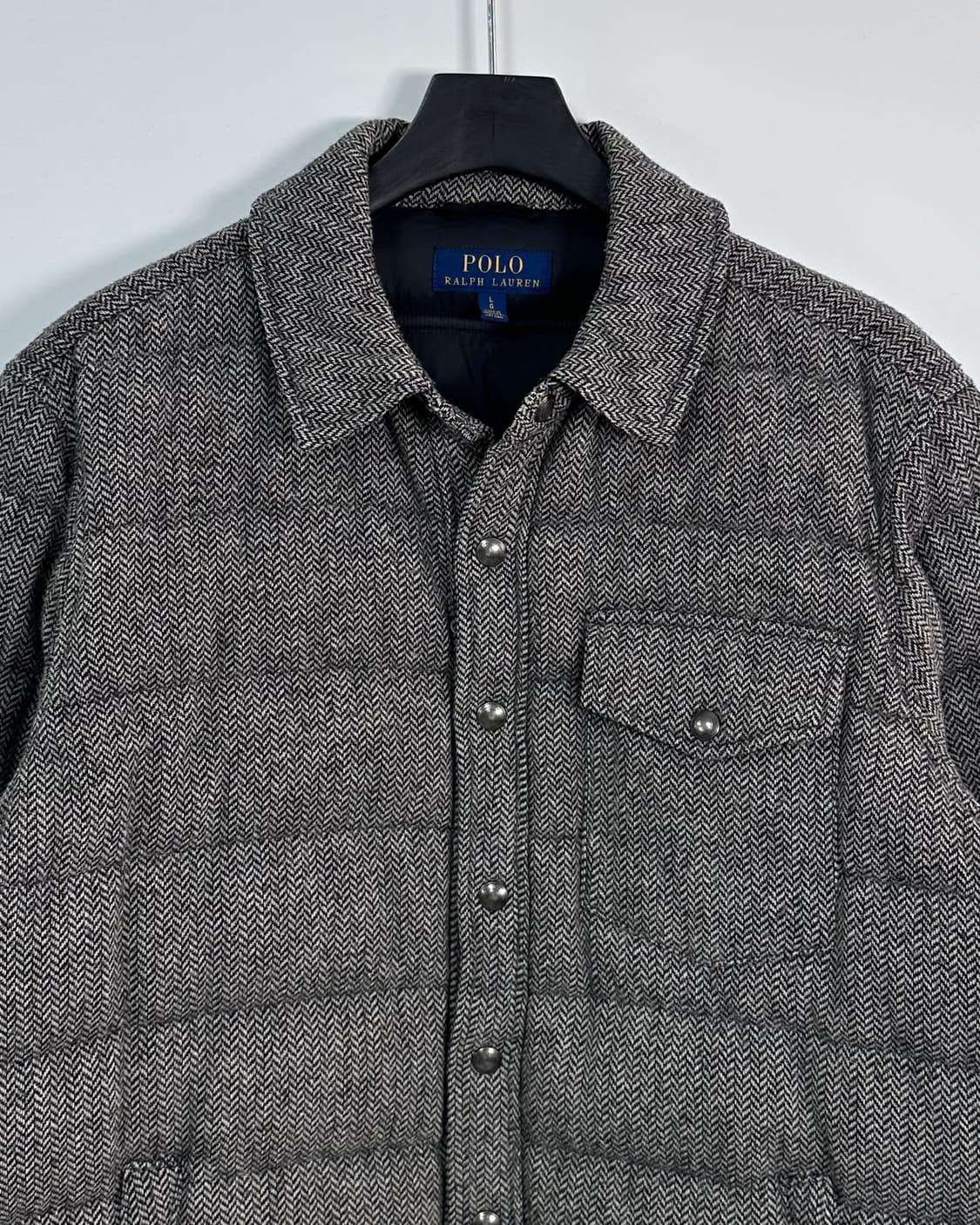 폴로 헤링본 셔츠 다운 자켓(va.12) 상품이미지2