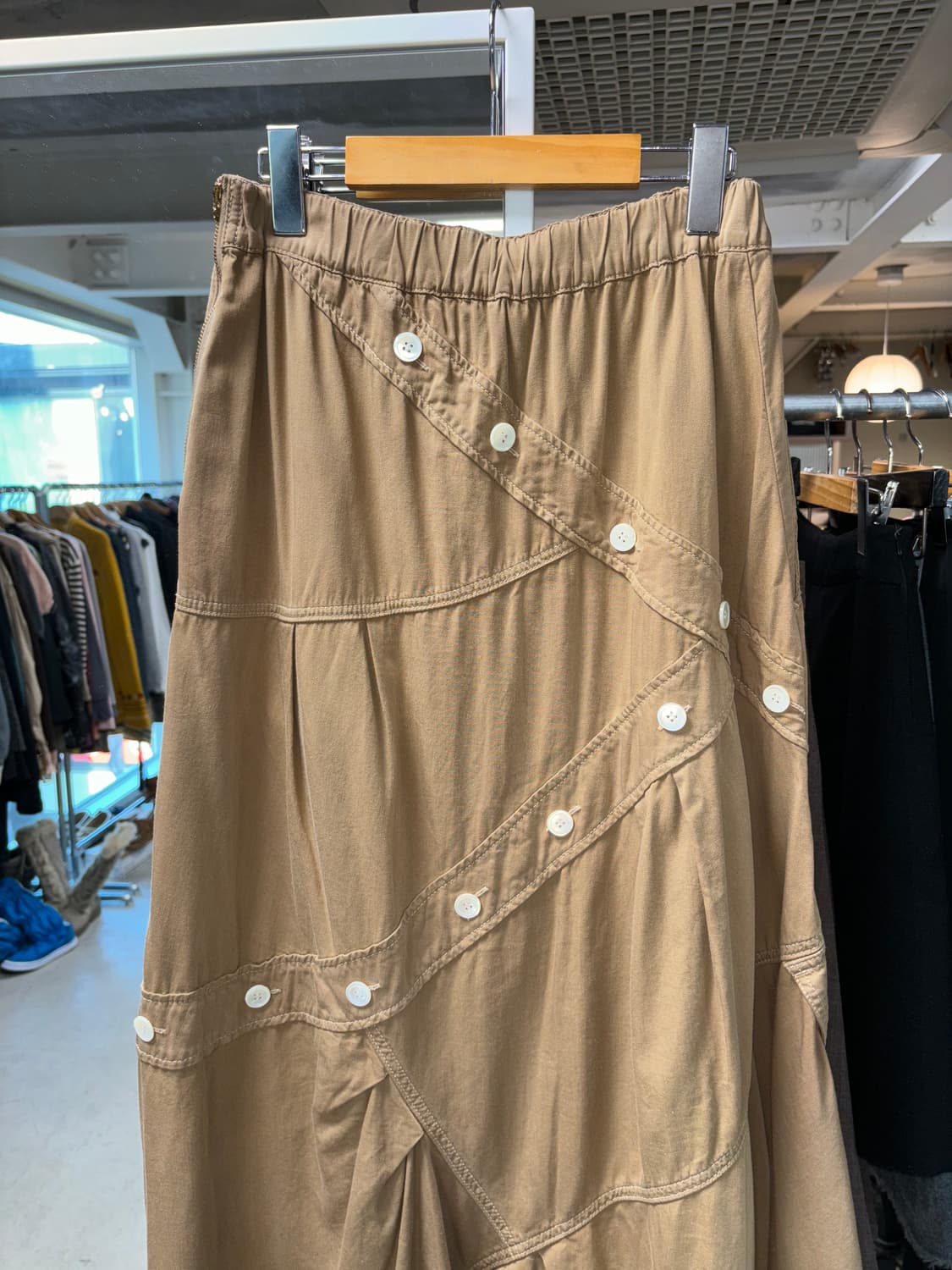 메르시보꾸 버튼 카고 스커트 상품이미지3