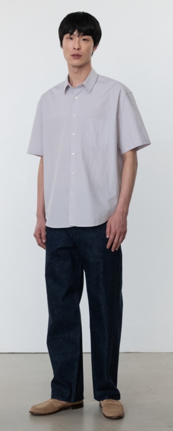 포터리 컴포트 하프 셔츠 실버 1 상품이미지2