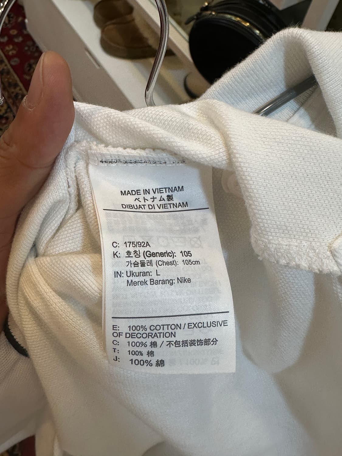 나이키 스우시 로고 반팔 카라티 L 상품이미지6