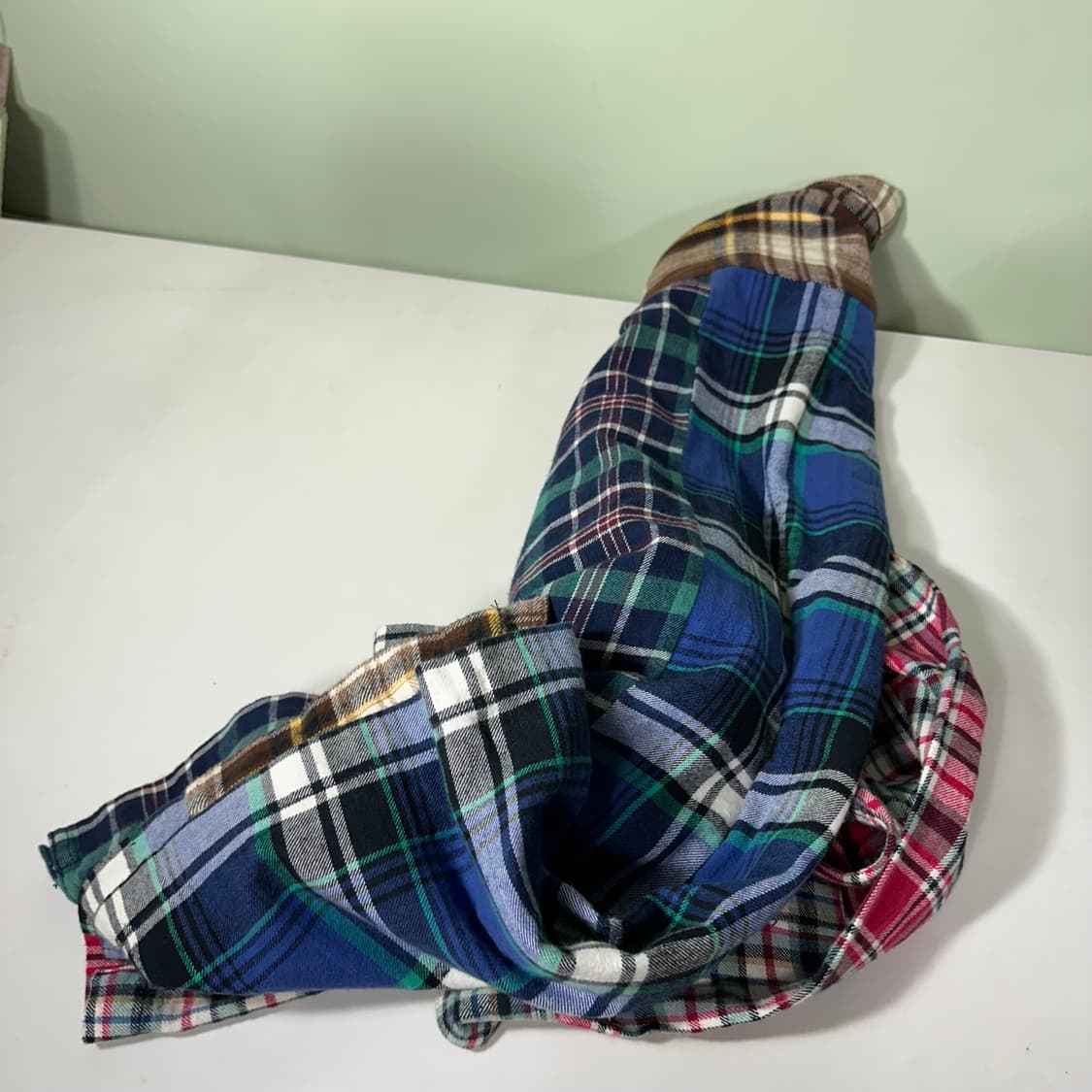 XL 에스피오나지 오버핏 원포켓 멀티체크 플란넬남방 상품이미지6