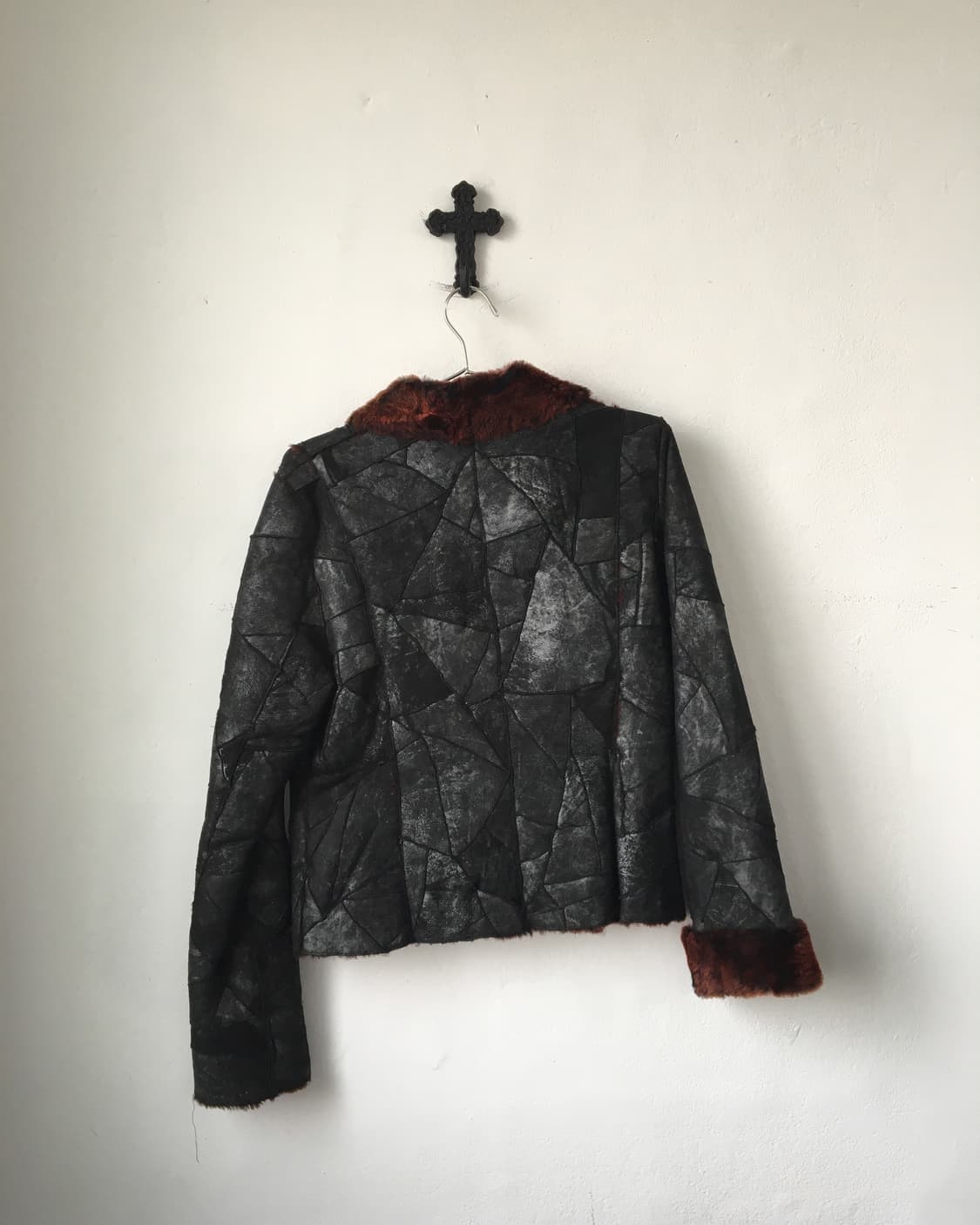 Fake fur layered patch work mustang 상품이미지3