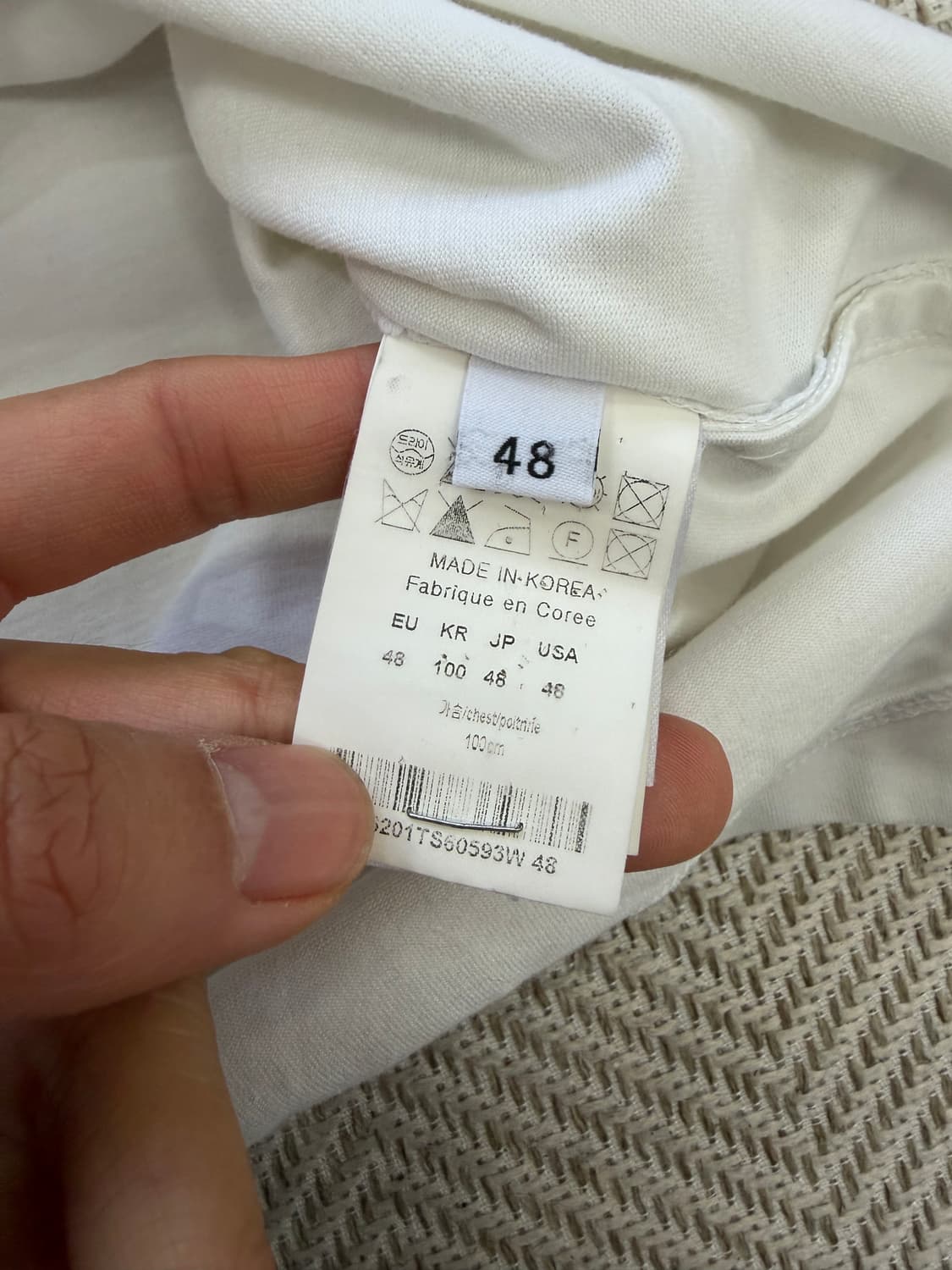 정품) 솔리드옴므 로고 패치 반팔티 48 상품이미지7