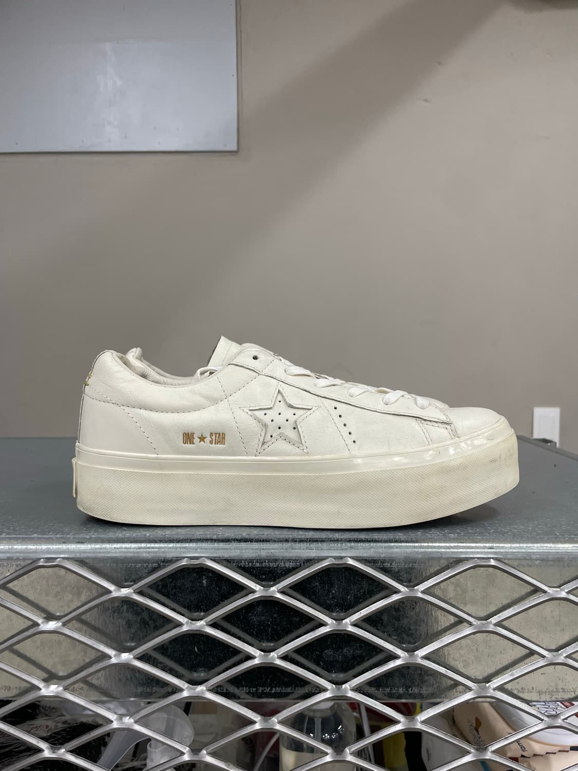 컨버스 원스타 플랫폼 화이트 255 상품이미지4