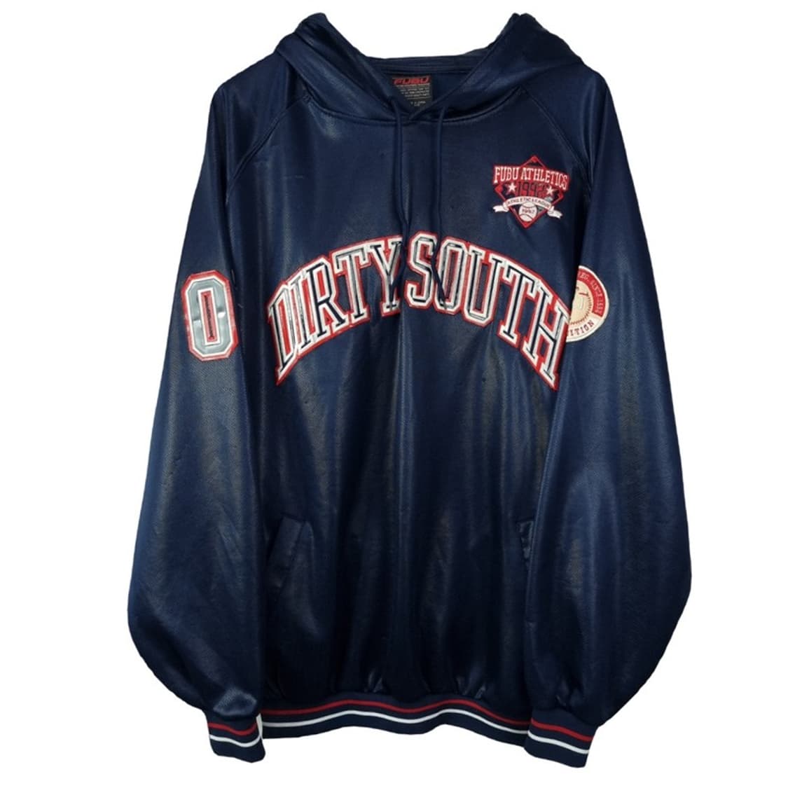 [푸부] 90'S 올드스쿨 빈지티 오버사이즈 글로시 후드티 M20118 상품이미지2