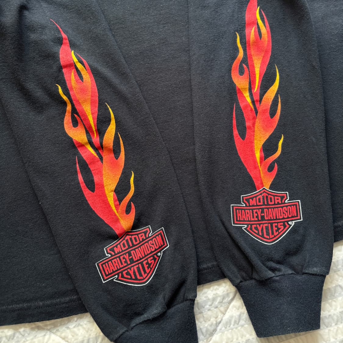 빈티지 할리데이비슨 플레임 롱슬리브 티셔츠 상품이미지4
