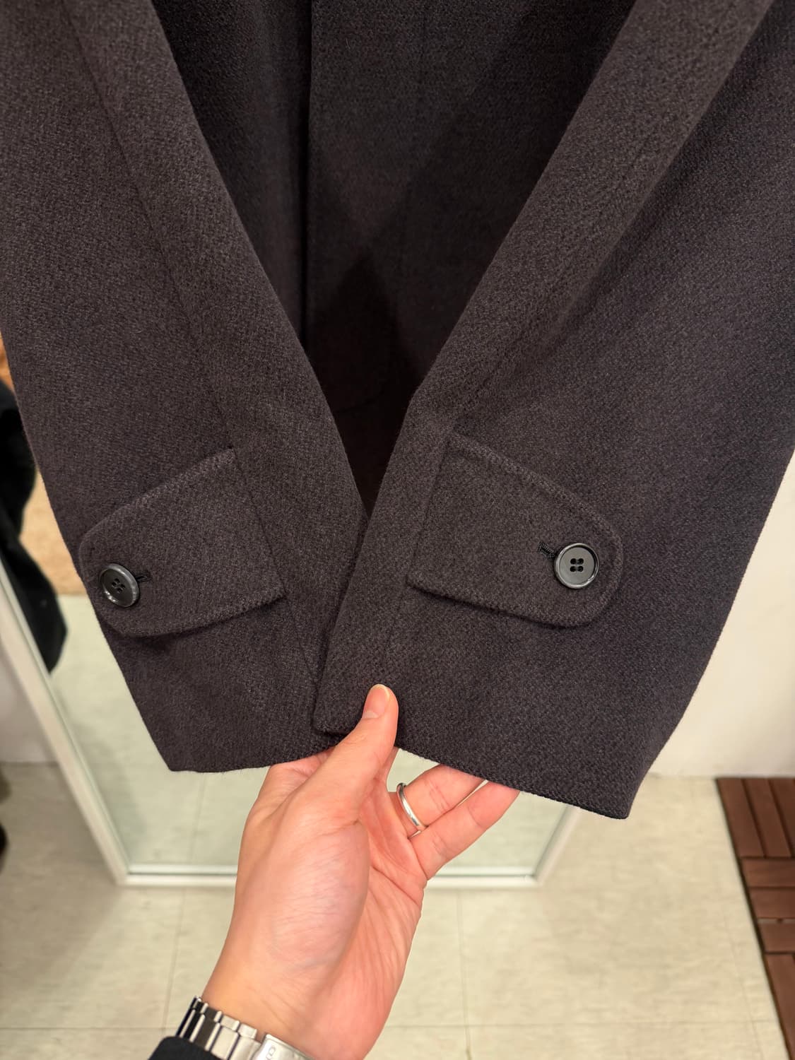 Guinness 빈티지 앙고라 맥코트 하프 코트 상품이미지3