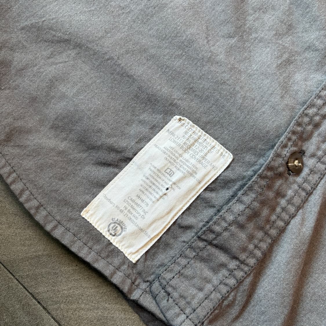 칼하트 정품 FR 오리지널 그레이 긴팔 셔츠 상품이미지7